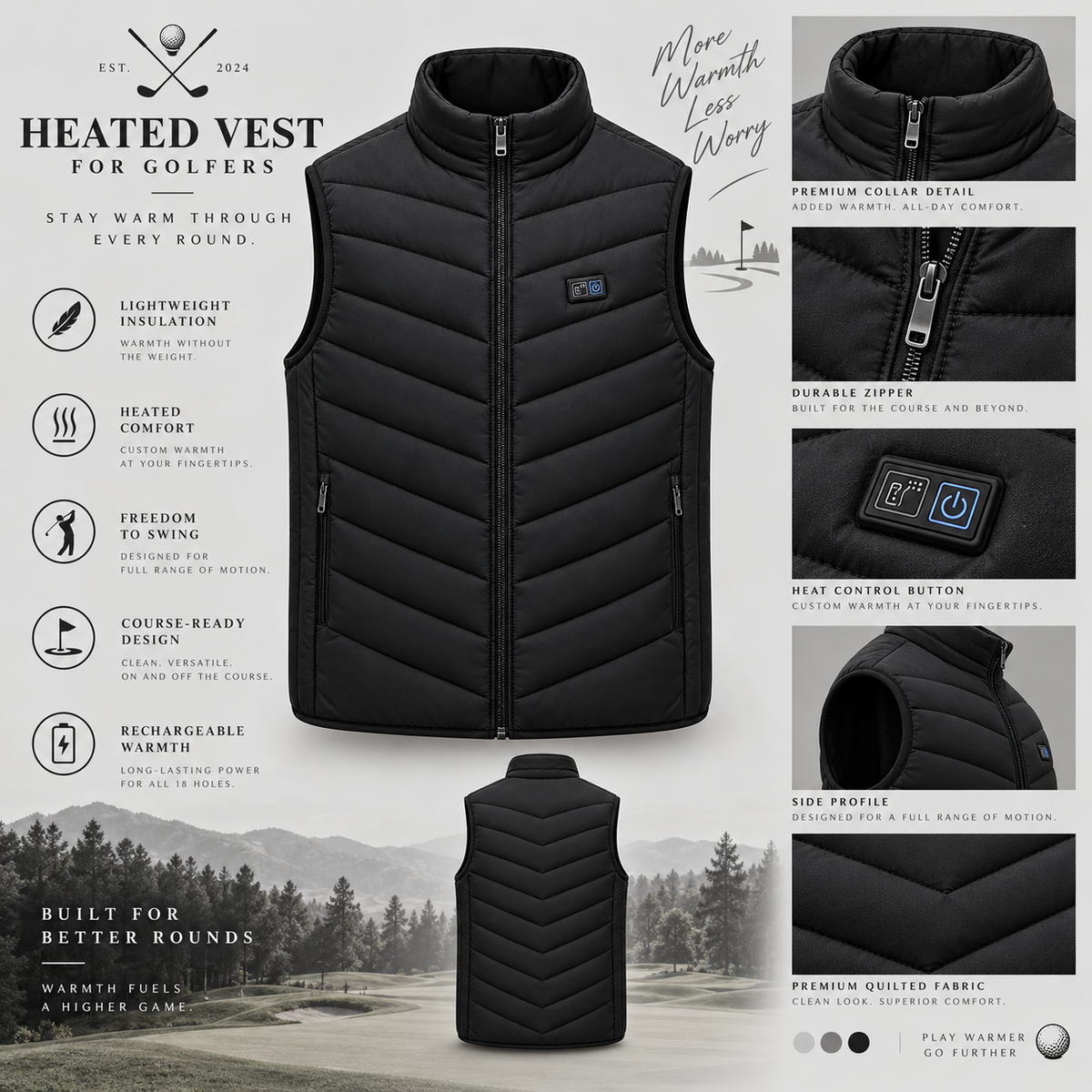 Heated vest